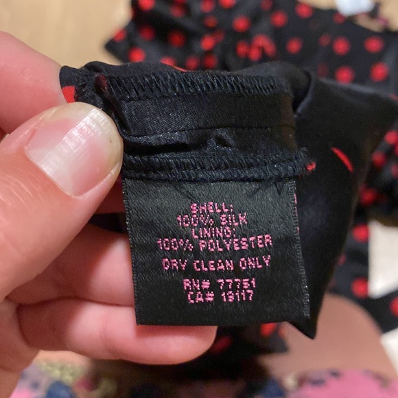 Vintage Polka Dot Silk Betsey Johnson Dress - Picture 4 of 4